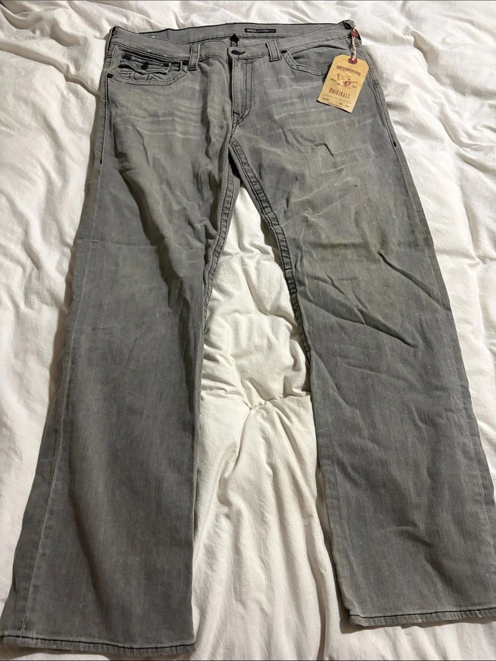 True Religion Men's Gray Jeans
